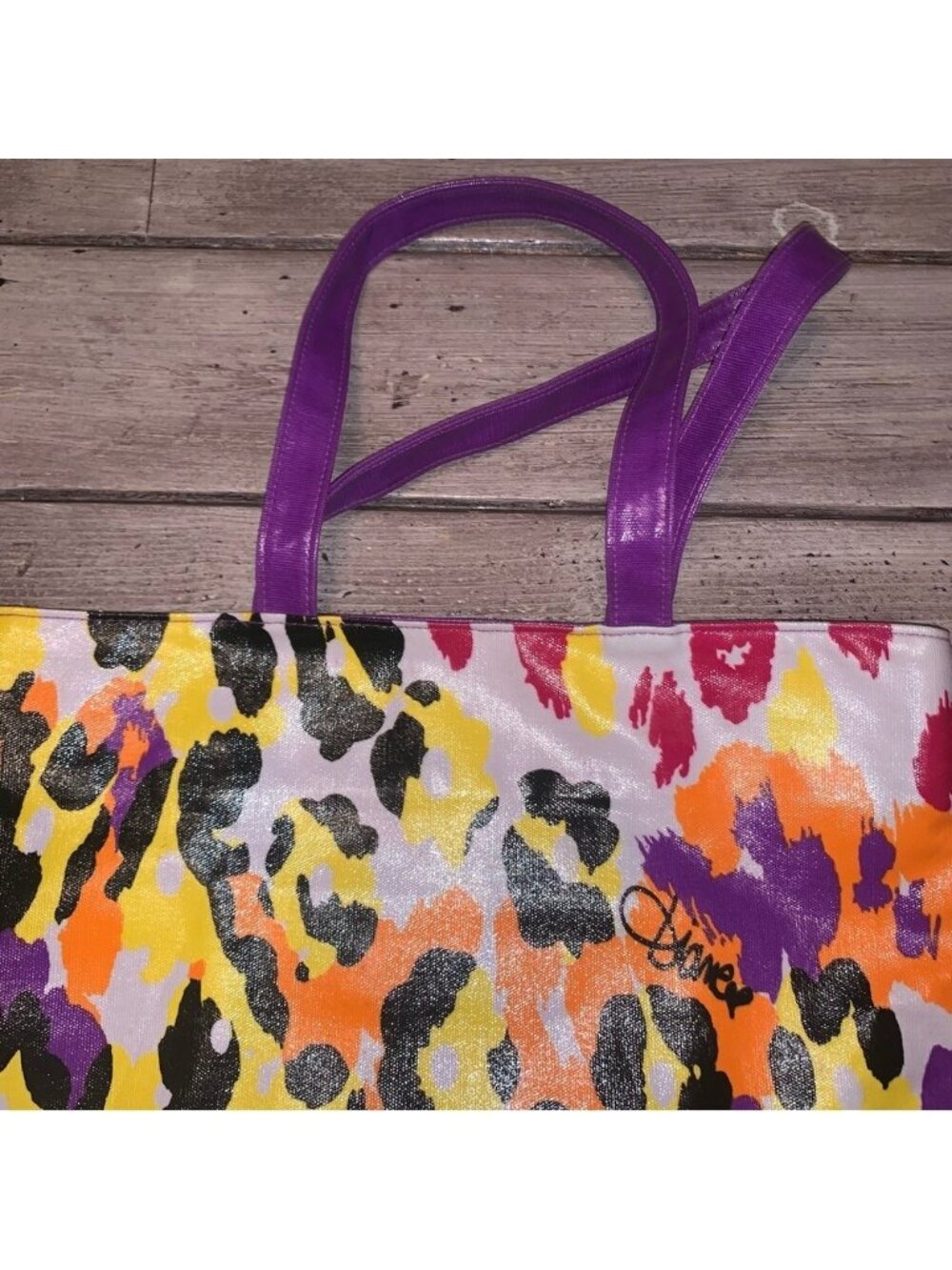 DVF leopard print coated tote bag - Picture 8 of 9